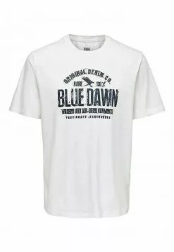 ONLY & SONS PRINT - T-shirt Imprimé - Bright White