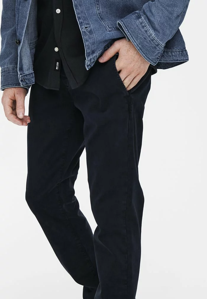 Only & Sons ONSPETE LIFE SLIM - Chino - Dark Navy 3 Only & Sons ONSPETE LIFE SLIM - Chino - Dark Navy â Image 3