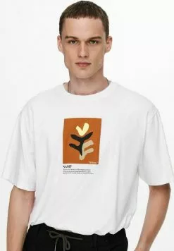 Only & Sons T-shirt Imprimé - Bright White -Only & Sons Soldes Boutique 2c8c97d92c3841519167a8f3c67bb9b0