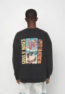 Only & Sons ONSGUNSNROSES LIFE CREWNECK - Sweatshirt - Black