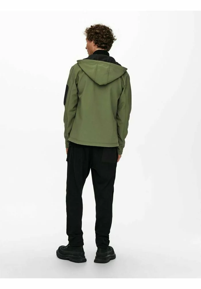 Only & Sons Sweat à Capuche Zippé - Olive Night 4 Only & Sons Sweat à Capuche Zippé - Olive Night – Image 4