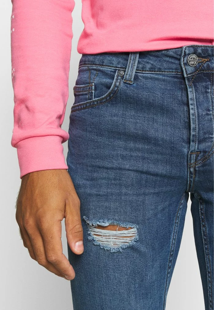 Only & Sons ONSLOOM DAMAGE - Jean Slim - Blue Denim 4 Only & Sons ONSLOOM DAMAGE - Jean Slim - Blue Denim – Image 4