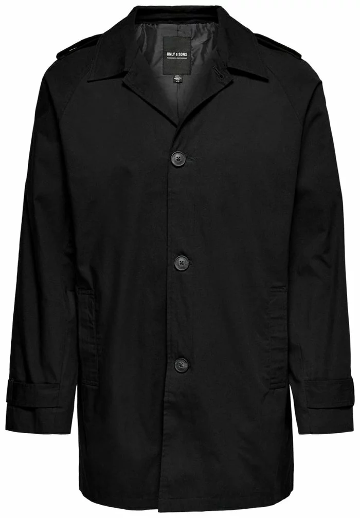 Only & Sons Manteau Court - Black 1 Only & Sons Manteau Court - Black