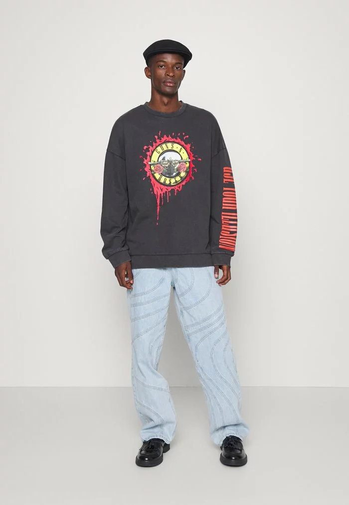 Only & Sons ONSGUNSNROSES LIFE CREWNECK - Sweatshirt - Phantom 2 Only & Sons ONSGUNSNROSES LIFE CREWNECK - Sweatshirt - Phantom – Image 2