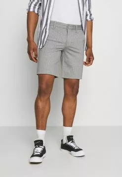 Only & Sons ONSMARK STRIPE - Short - Light Grey Melange