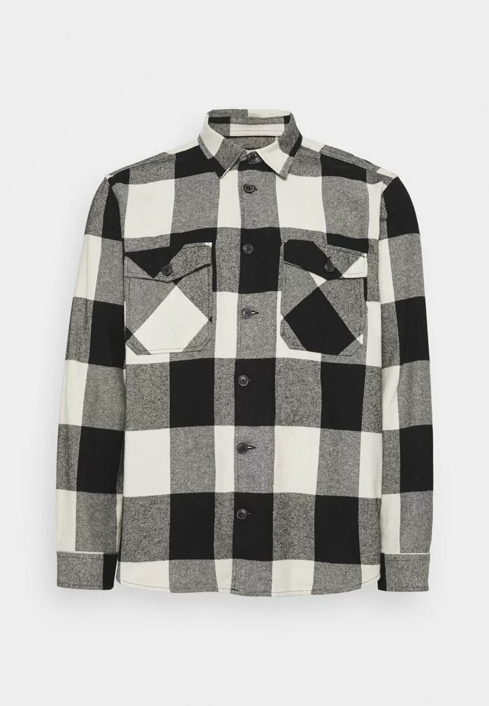 Only & Sons ONSMILO LIFE CHECK OVERSHIRT - Chemise - Black 6 Only & Sons ONSMILO LIFE CHECK OVERSHIRT - Chemise - Black – Image 6