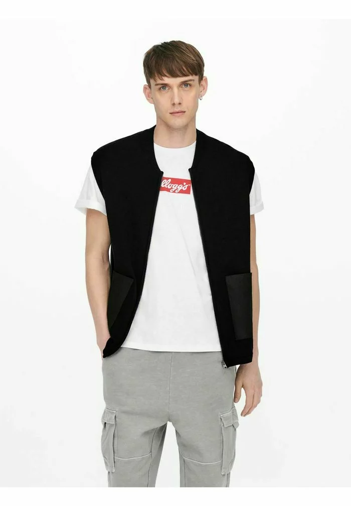 Only & Sons Veste Sans Manches - Black 3 Only & Sons Veste Sans Manches - Black – Image 3