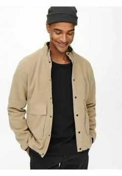 Only & Sons Veste Polaire - Chinchilla -Only & Sons Soldes Boutique 3bdf49f321f441b1a35c0d6fe45dee2a