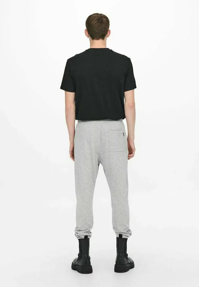 Only & Sons Pantalon De Survêtement - Light Grey Melange 3 Only & Sons Pantalon De Survêtement - Light Grey Melange – Image 3
