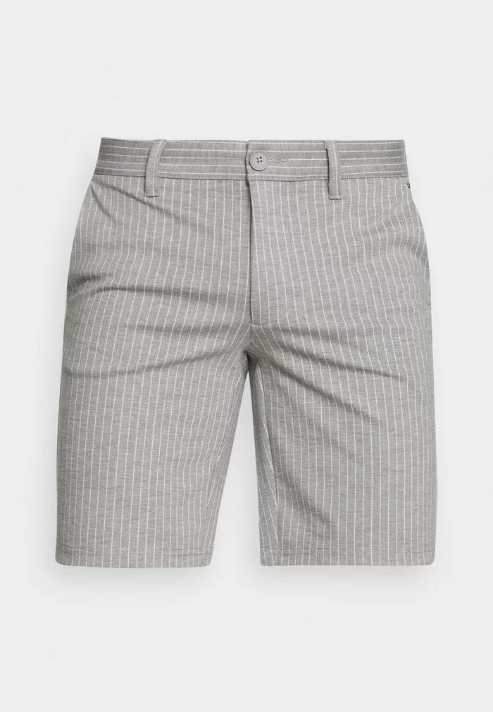 Only & Sons ONSMARK STRIPE - Short - Light Grey Melange 5 Only & Sons ONSMARK STRIPE - Short - Light Grey Melange – Image 5