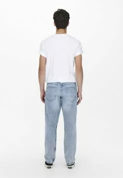 Only & Sons ONSEDGE LOOSE - Jean Droit - Blue Denim -Only & Sons Soldes Boutique 3d5851e7efc648a9966f3c7ab7307df1