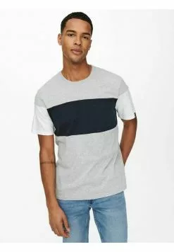 Only & Sons T-shirt Imprimé - Light Grey Melange -Only & Sons Soldes Boutique 3dc913dd3f234d7bb5f72ca780cba55a
