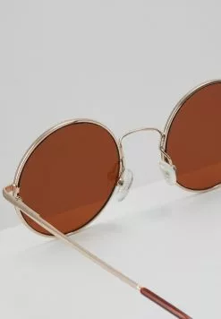 Only & Sons ONSSUNGLASSES ROUND UNISEX - Lunettes De Soleil - Mustard Gold-coloured -Only & Sons Soldes Boutique 3dd8079441c143318a0a2ec549f3de30