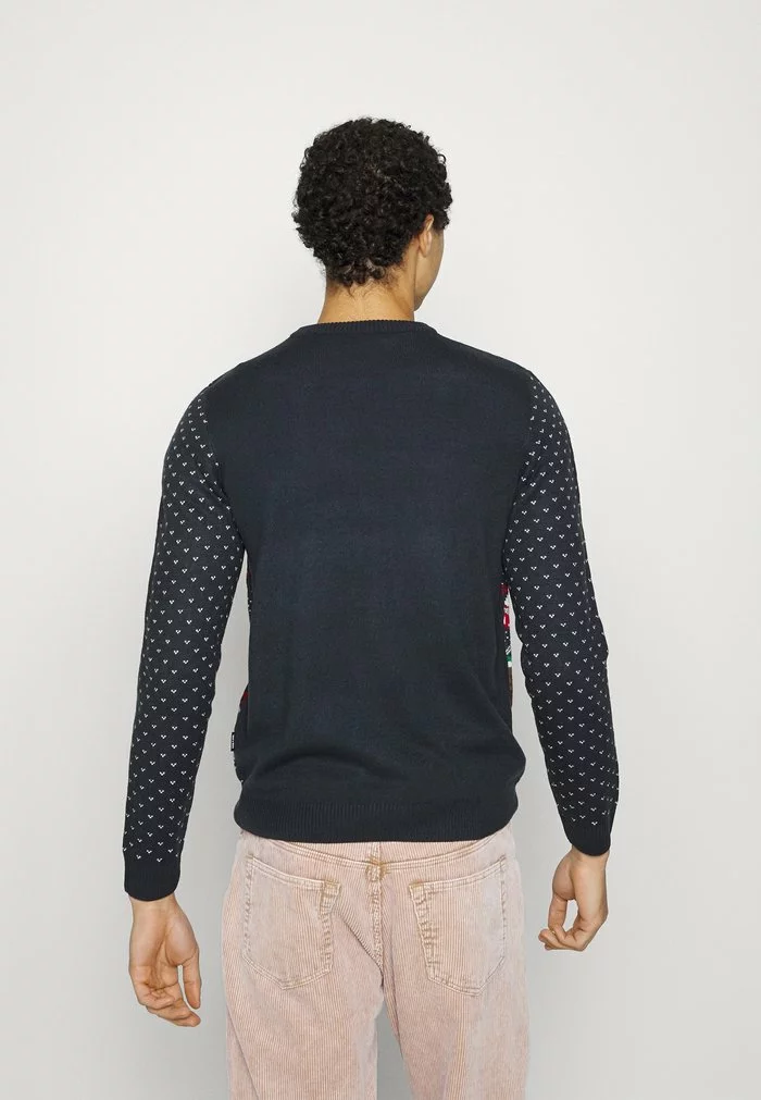 Only & Sons CREW JAQUARD - Pullover - Dark Navy 3 Only & Sons CREW JAQUARD - Pullover - Dark Navy – Image 3
