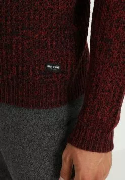 Only & Sons ONSLAZLO STRIPED CREW NECK - Pullover - Cabernet -Only & Sons Soldes Boutique 3e4e8c1407f4437b85216d426a233aac