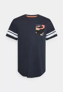 Only & Sons ONSTYLER LONGY POCKET TEE - T-shirt Imprimé - Dark Navy