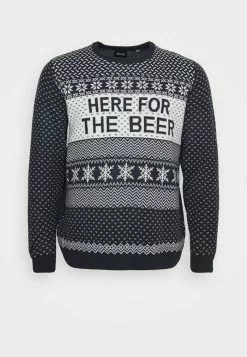 Only & Sons ONSXMAS GRUMPY BEER - Pullover - Dark Navy -Only & Sons Soldes Boutique 3f13c5a1512045f3947bdfe23950b14e