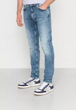 Only & Sons ONSDRAPER TAP WASHED - Jeans Fuselé - Blue Denim