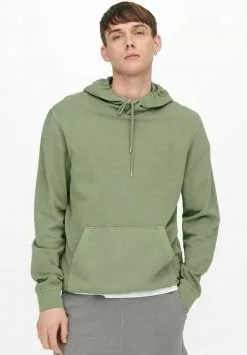 Only & Sons Sweat à Capuche - Oil Green