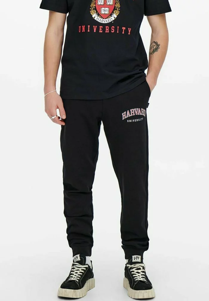 Only & Sons HARVARD - Pantalon De Survêtement - Black 1 Only & Sons HARVARD - Pantalon De Survêtement - Black