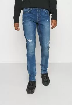 Only & Sons ONSLOOM LIFE DAMAG - Jean Slim - Blue Denim