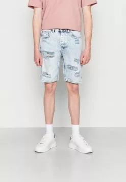 Only & Sons ONSAVI DAMAGE - Short En Jean - Blue Denim