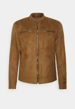 Only & Sons ONSWILLOW JACKET - Veste En Similicuir - Cognac