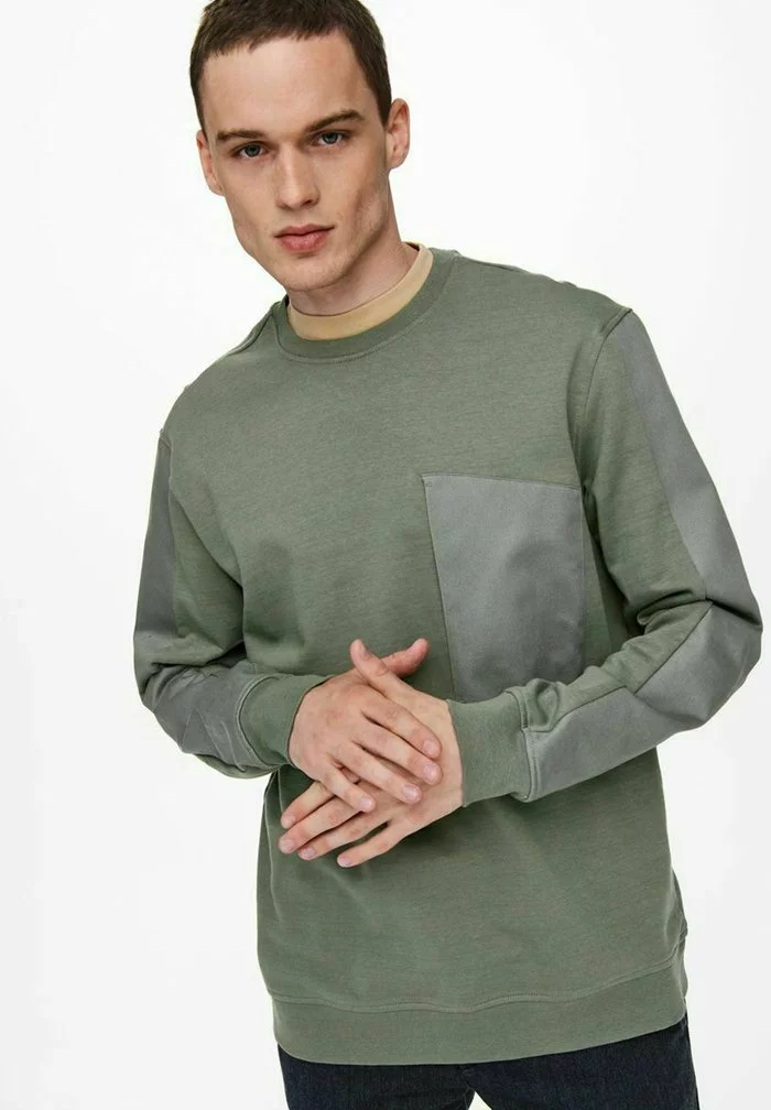 Only & Sons Sweatshirt - Castor Gray 5 Only & Sons Sweatshirt - Castor Gray – Image 5