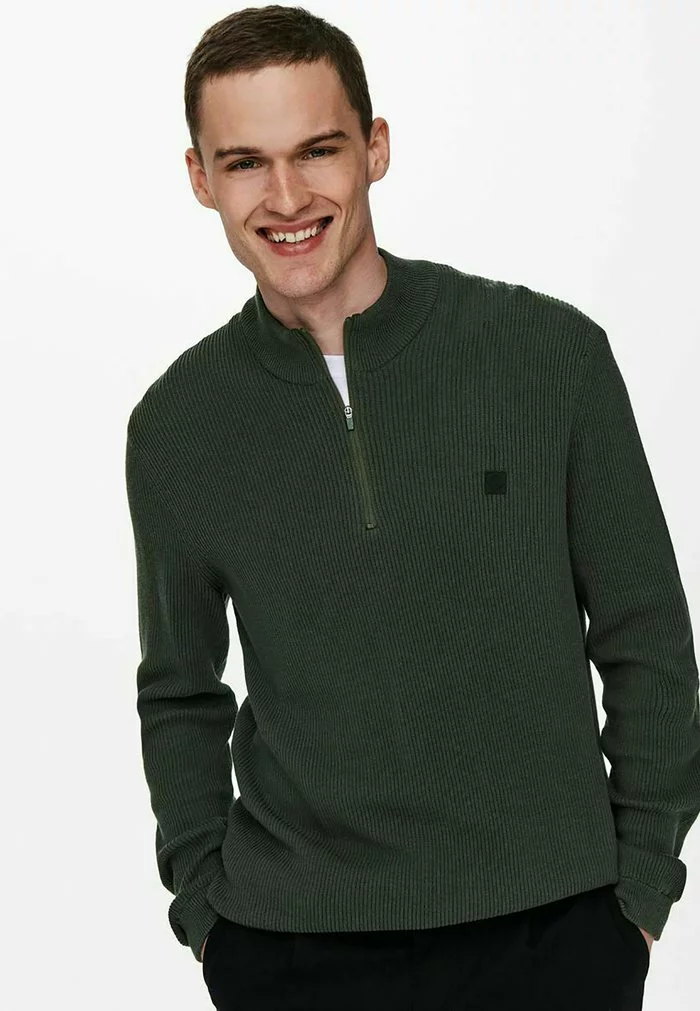 Only & Sons HALBREISSVERSCHLUSS - Sweat Polaire - Peat 5 Only & Sons HALBREISSVERSCHLUSS - Sweat Polaire - Peat – Image 5