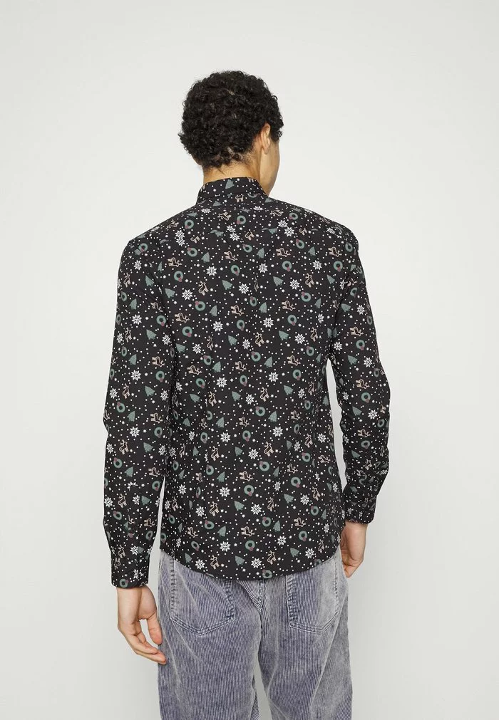 Only & Sons ONSXMAS MADO - Chemise - Black 3 Only & Sons ONSXMAS MADO - Chemise - Black – Image 3