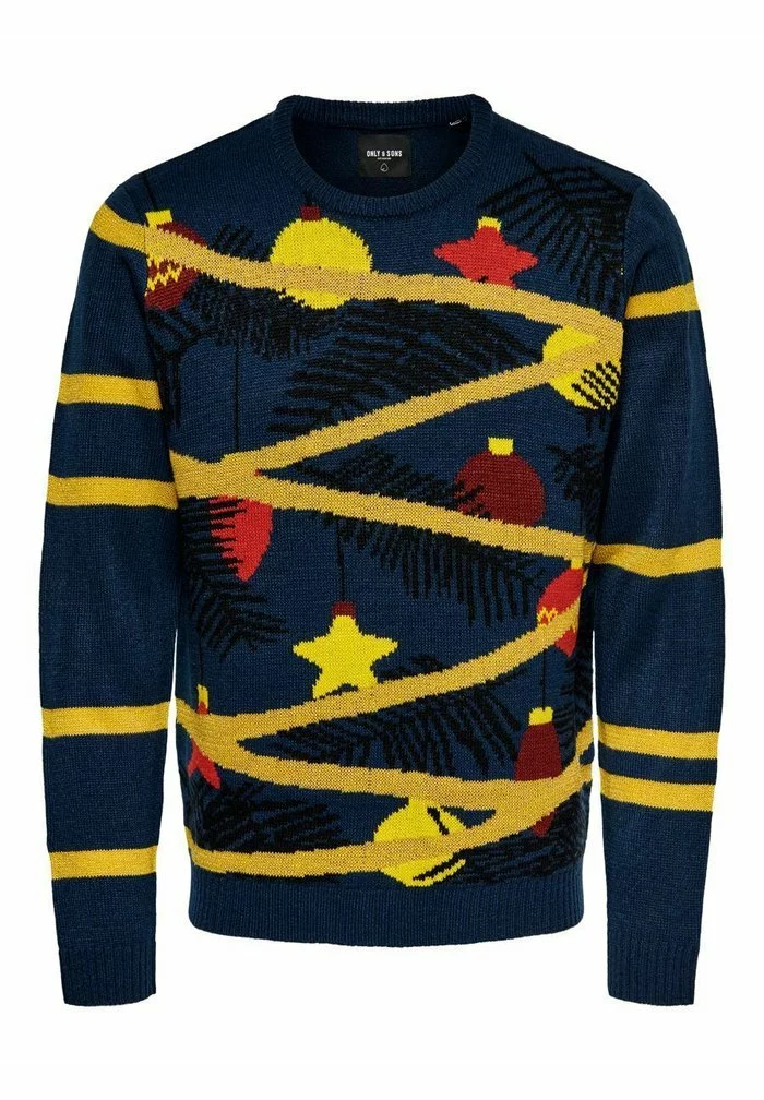 Only & Sons Pullover - Dress Blues 1 Only & Sons Pullover - Dress Blues