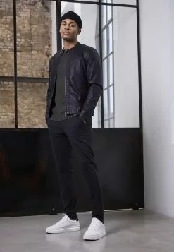 Only & Sons ONSMIKE RACER JACKET - Veste En Similicuir - Black