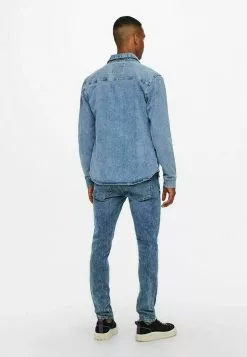 Only & Sons T-shirt à Manches Longues - Blue Denim -Only & Sons Soldes Boutique 48ca72d57af840cf8300c94e12d13288