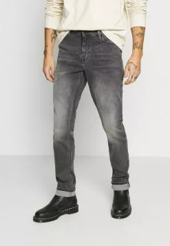 Only & Sons ONSLOOM SLIM ZIP SWEAT GREY - Jean Slim - Grey Denim