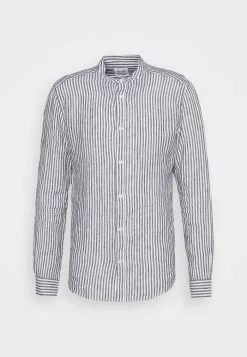 Only & Sons ONSKARLO MAO SHIRT - Chemise - Dark Navy/white -Only & Sons Soldes Boutique 4ada88de98e64d2984cf9fbf1137e987