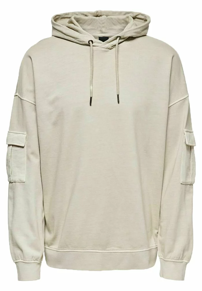 Only & Sons Sweat à Capuche - Silver Lining 5 Only & Sons Sweat à Capuche - Silver Lining – Image 5