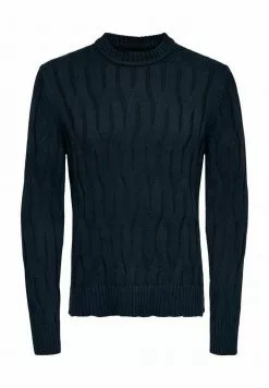 Only & Sons LIFE CABLE - Pullover - Dark Navy