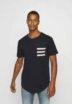 Only & Sons ONSVANE LIFE LONGY POCKET TEE - T-shirt Imprimé - Dark Navy