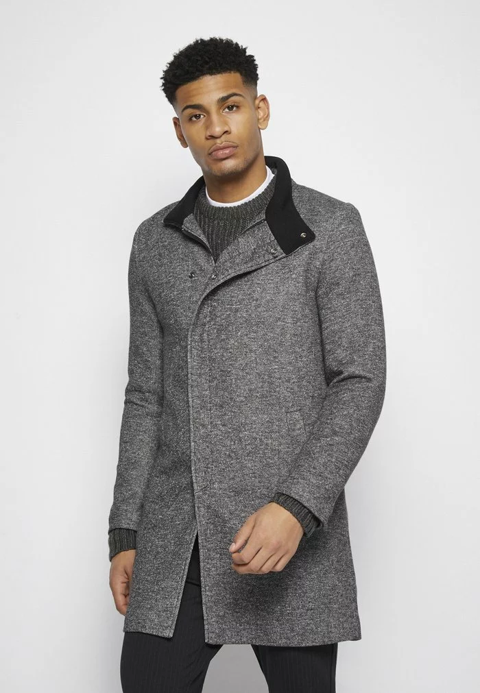 Only & Sons ONSOSCAR KING COAT - Manteau Classique - Dark Grey Melange 3 Only & Sons ONSOSCAR KING COAT - Manteau Classique - Dark Grey Melange – Image 3