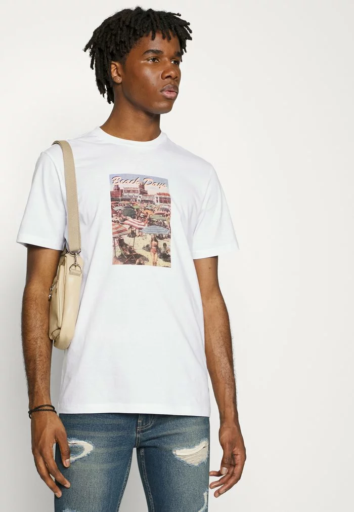 Only & Sons ONSIB REG TEE - T-shirt Imprimé - Bright White 4 Only & Sons ONSIB REG TEE - T-shirt Imprimé - Bright White – Image 4