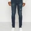 Only & Sons ONSWARP LIFE DAMAGE - Jean Slim - Blue Denim