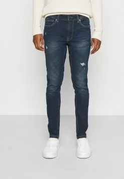 Only & Sons ONSWARP LIFE DAMAGE - Jean Slim - Blue Denim