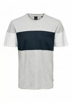 Only & Sons T-shirt Imprimé - Light Grey Melange -Only & Sons Soldes Boutique 53932dd6456849099be432f976636918
