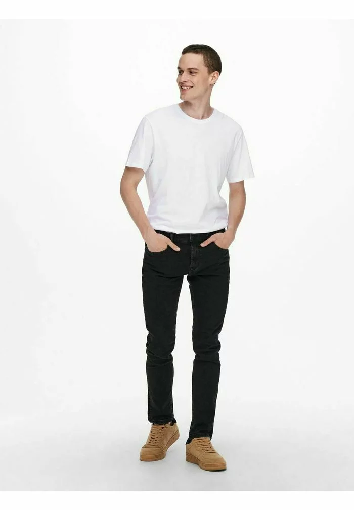 Only & Sons ONSLOOM LIFE - Jean Slim - Black Denim 2 Only & Sons ONSLOOM LIFE - Jean Slim - Black Denim – Image 2