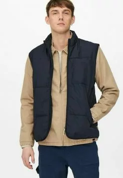 Only & Sons Veste Sans Manches - Dark Navy -Only & Sons Soldes Boutique 56acfa9c2ea447239aac9f3615485b76