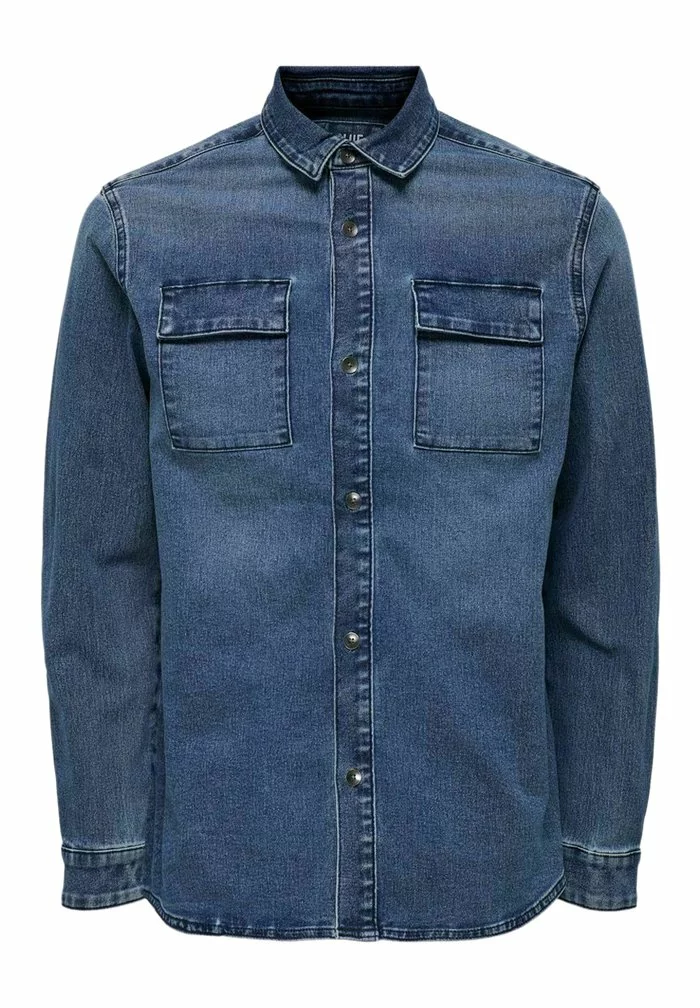 Only & Sons Chemise - Blue Denim 1 Only & Sons Chemise - Blue Denim