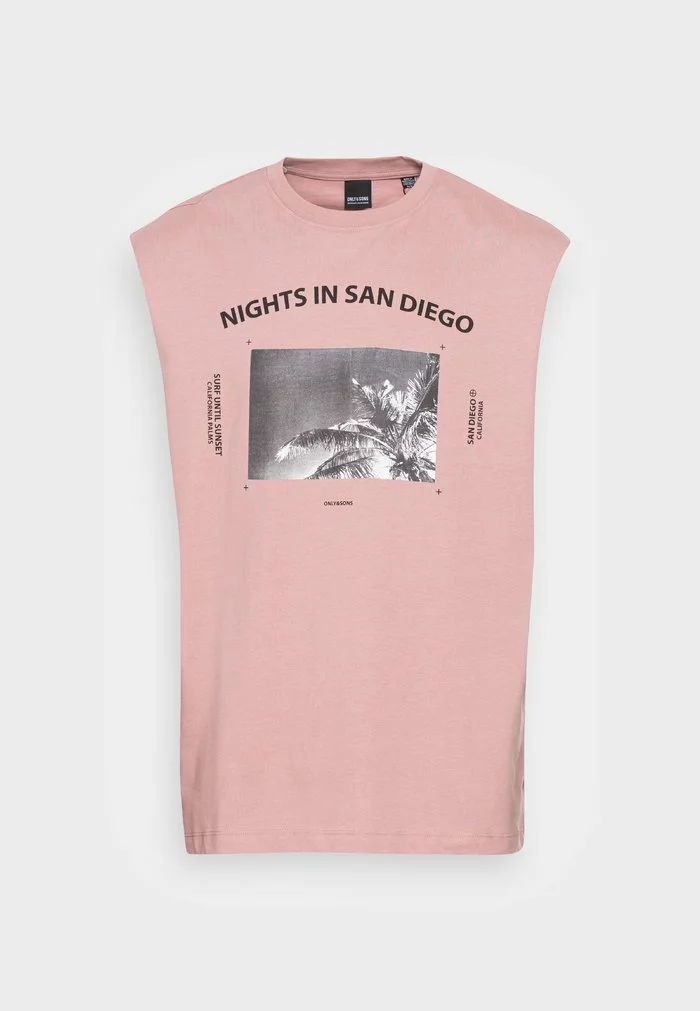 Only & Sons ONSGRAYSON RLX - T-shirt Imprimé - Woodrose 4 Only & Sons ONSGRAYSON RLX - T-shirt Imprimé - Woodrose – Image 4