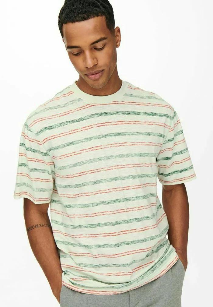 Only & Sons RELAXED FIT - T-shirt Imprimé - Dark Green 5 Only & Sons RELAXED FIT - T-shirt Imprimé - Dark Green – Image 5