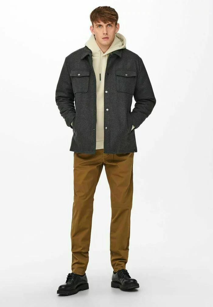 Only & Sons Veste Légère - Dark Grey Melange 2 Only & Sons Veste Légère - Dark Grey Melange – Image 2