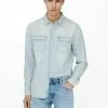 Only & Sons Chemise - Blue Denim